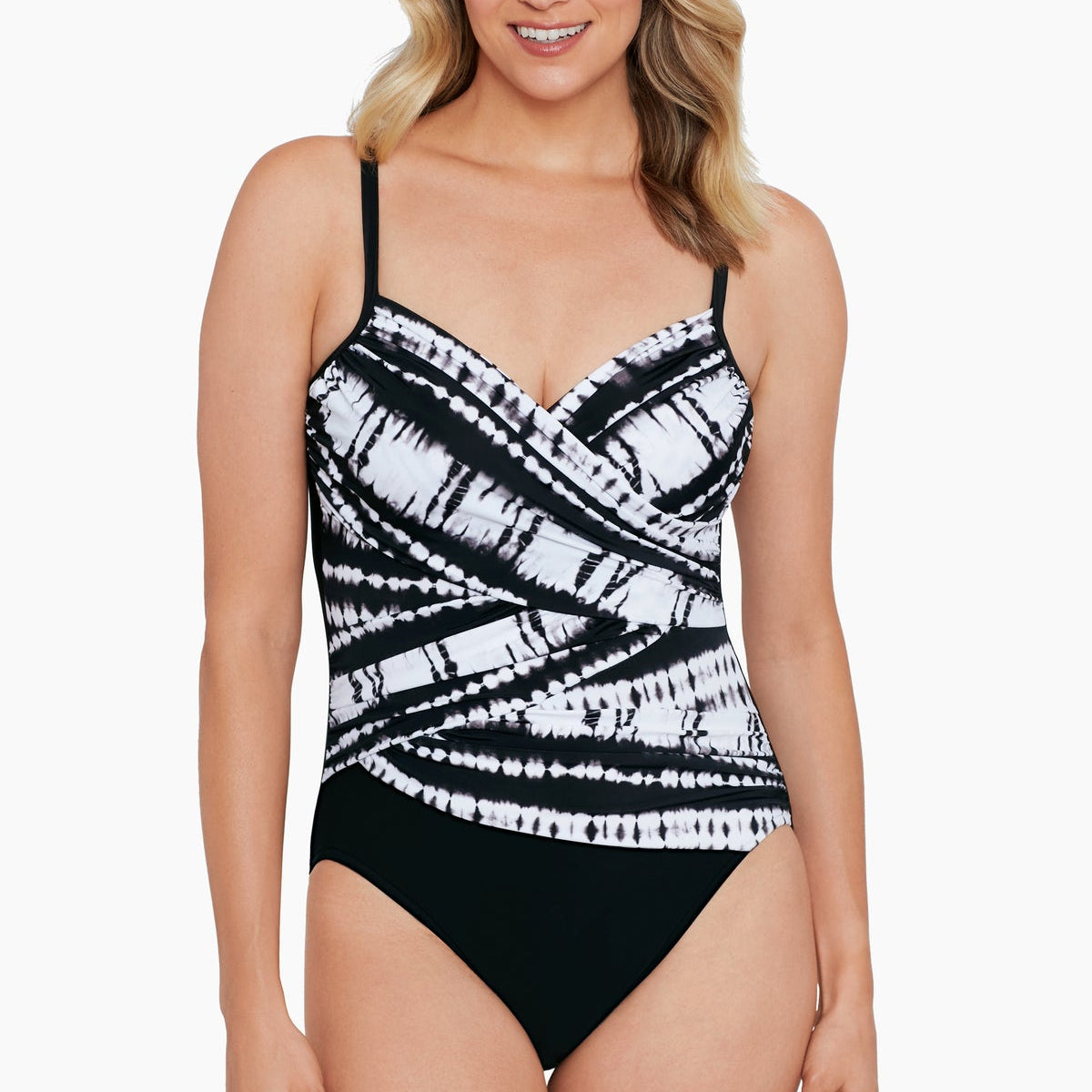 Penbrooke high neck draped tankini – Sunblockers