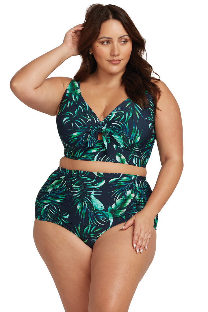 Swimsuits For All Women's Plus Size Synergy Longline Underwire